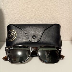 Ray-Ban Black Leather Sunglasses Holder